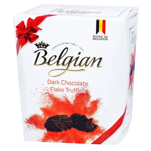 Цукерки Belgian Трюфельні з чорного шоколаду 145г