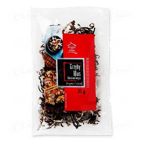 Гриби House of Asia Мун сушені нарізані, 30г
