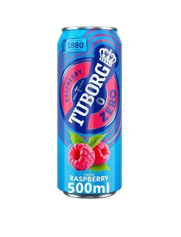 Пиво спеціальне 0.5л 0.5% пастеризоване Raspberry Zero №0 Tuborg