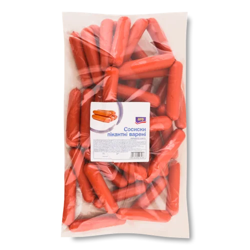 Сосиски Варені Пікантні Aro, 1 кг