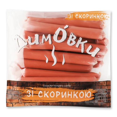 Сосиски Зі Скоринкою Варено-Копчені, кг