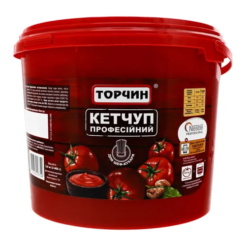 Кетчуп пастеризований Професійний Торчин відро 3.4кг