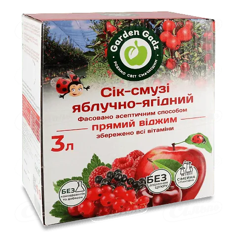 Сік-смузі Garden Gadz Яблучно-ягідний 3л