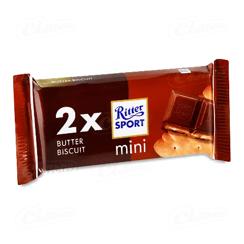 Шоколад молочний Ritter Sport Mini з печивом, 33,34г