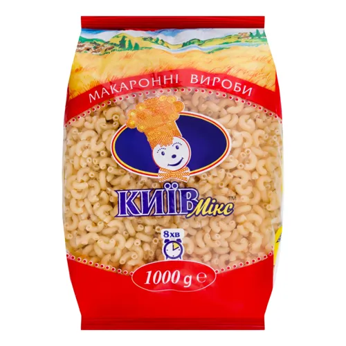 Вироби макаронні Ріжки Київ Мікс м/у 1кг
