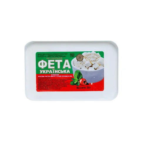 Сир Свет Сыр Фета Українська розсільний 45% лоток, 500г