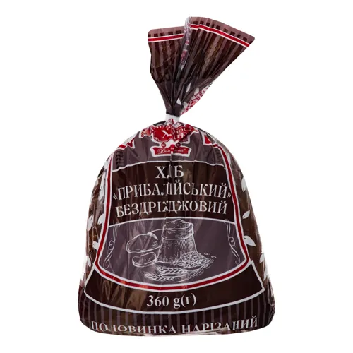 Хліб бездріжджовий половинка в нарізці Прибалтійський Катеринослав 360г