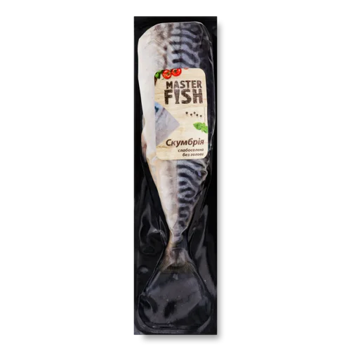 Скумбрія Напівкопчена Master Fish, б/г, сл/с, 1 кг