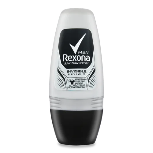 Антиперспірант Кульковий Невидимий на Чорному і Білому Men Rexona, 50 мл