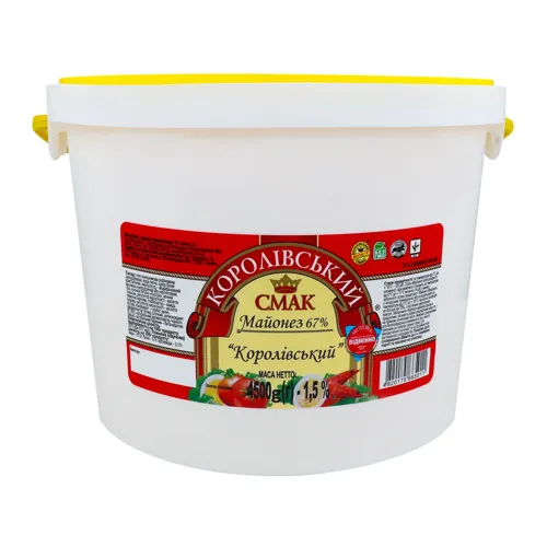 Майонез 67% Королівський Королівський смак відро 4.5кг
