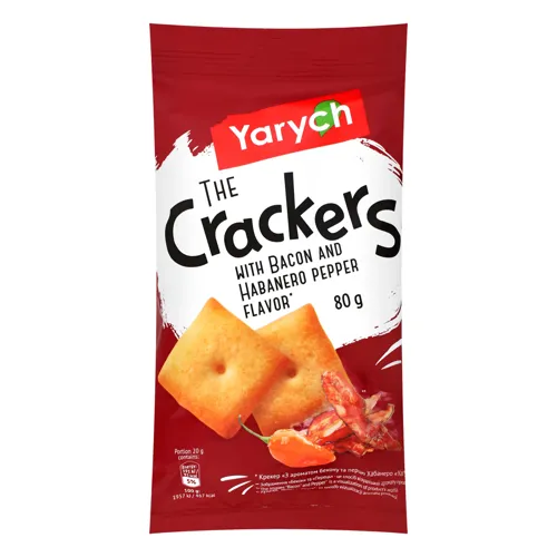 Рекер з ароматом бекону та перцю Хабанера The Crackers Yarych м/у 80г