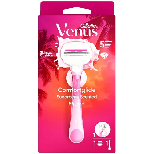 Бритва Venus Comfortglide Miami Sugarberry з 1 змінним картриджем
