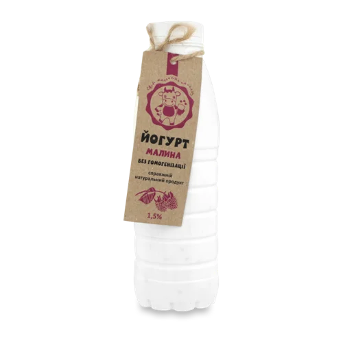 Йогурт Малина 1.5% Світ Молочних Насолод, пастеризований, п/пл, 480г