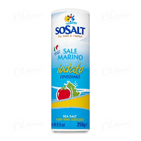 Сіль Sosalt морська йодована екстра, 250г