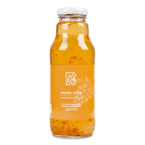 Сік Виноградний Білий Невідфільтрований ЛТ ФГ Гроно Галичини, 1л