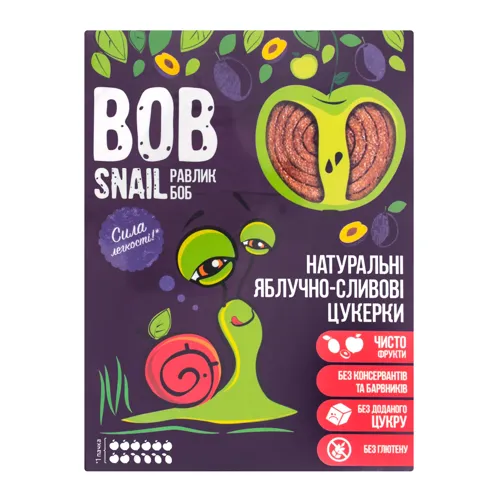 Цукерки яблучно-сливові Bob Snail к/у 120г
