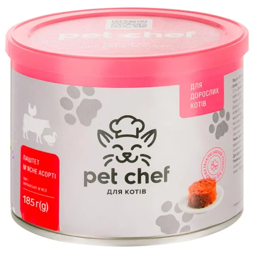 Корм вологий Pet Chef з м'ясом для котів 185г