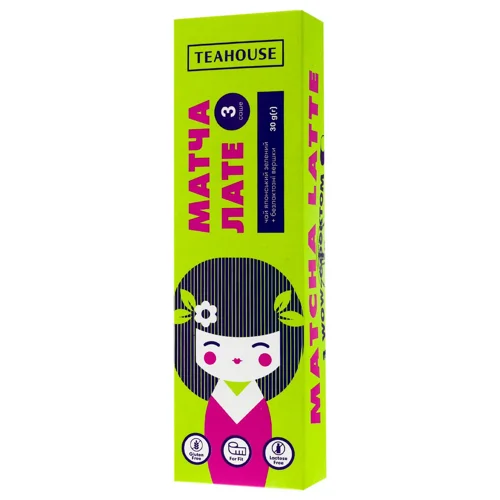 Чай зелений Teahouse Матча лате японський 3шт*10г