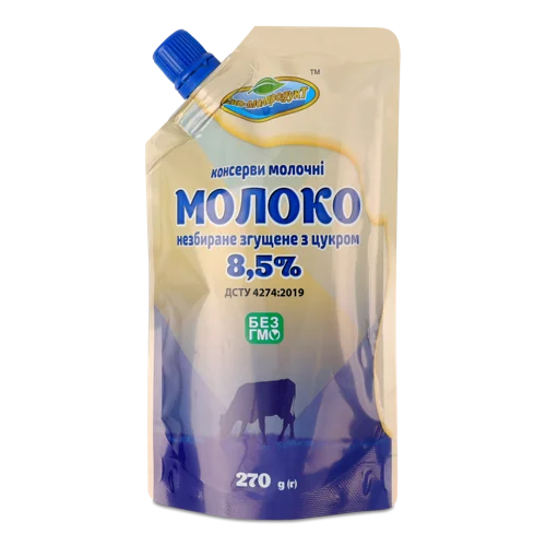 Згущене Молоко 8.5% Незбиране З Цукром, д/п 270г