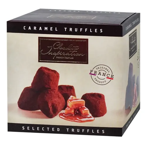 Цукерки Chocolate Inspiration Французькі трюфелі шоколадні з підсоленими карамельними пластівцями 200г