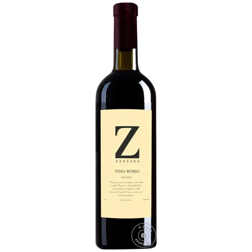 Вино Zanzara Rosso червоне напівсолодке 10,5% 0,75л