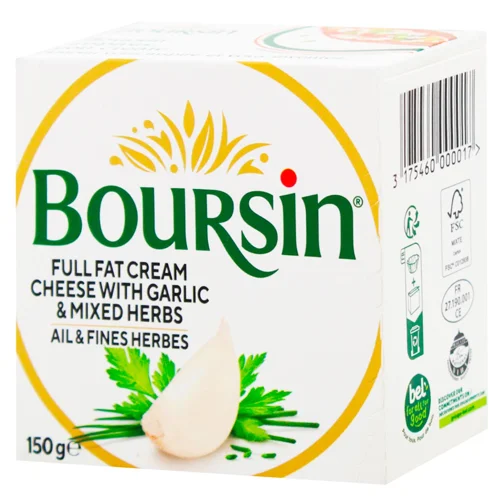 Сир Boursin з часником і травами 150г