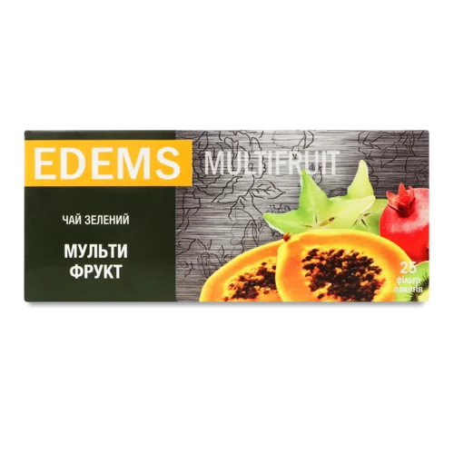 Зелений Чай Ароматизований Multifruit, В/ґ, К/у 25х1.5г