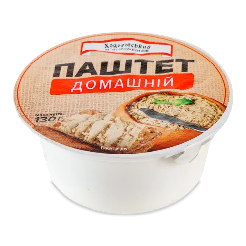 Паштет Домашній Ходорівський М'ясокомбінат, ст 130г