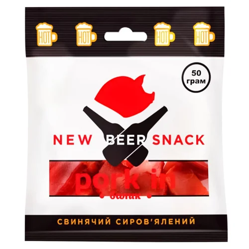 Балик свинячий New Beer Snack сиров'ялений 50г