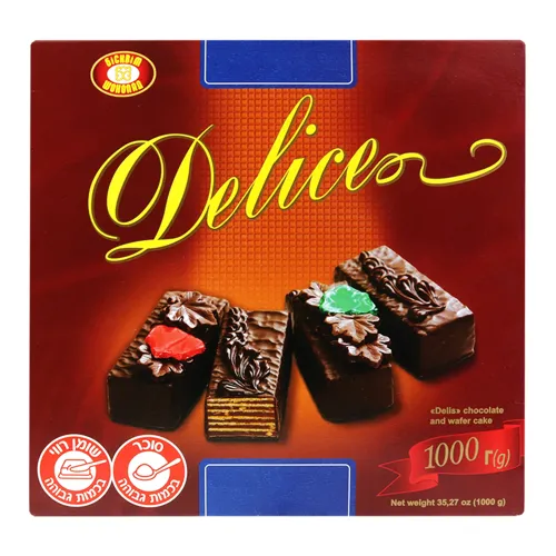 Торт шоколадно-вафельний Delice Бісквіт Шоколад к/у 1кг