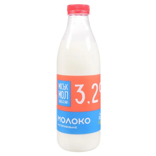 Молоко Міськмолзавод №1 пастеризоване 3,2% 850г