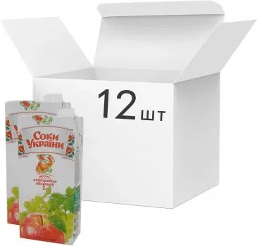 Нектар Соки України виноград-яблуко, 1л