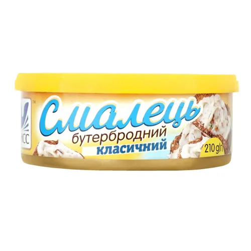 Смалець бутербродний класичний Онисс з залізній банці 210г