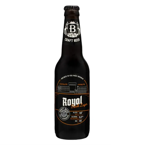 Пиво 0.35л 5.7% темне Волинський Бровар Royal пл