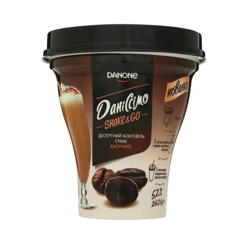 Коктейль 5.2% десертний Капучіно Shake&Go Даніссімо ст 260г