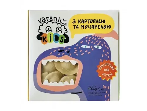 Вареники дитячі з картоплею та моцарелою VARENIЙ 400г