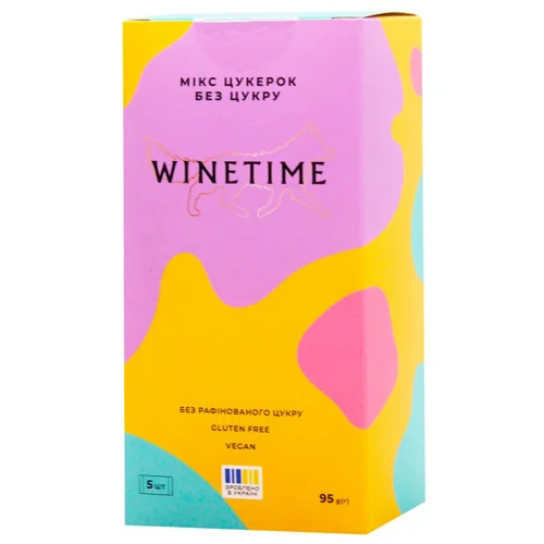 Набір цукерок Winetime Мікс без цукру 90г