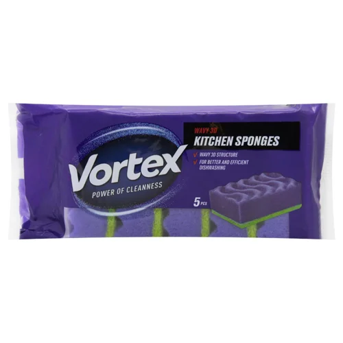 Губки кухонні Vortex 3D Wave 5шт