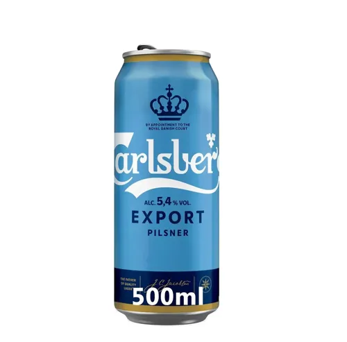 Пиво світле пастеризоване Export Pilsner Carlsberg 5.4% з/б 0.5л