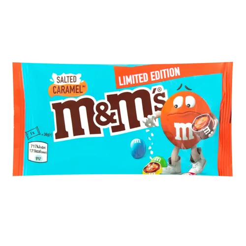 Драже з хрусткою карамеллю в молочному шоколаді вкрите хрусткою різнокольоровою глазур'ю Crunchy Caramel M&M`s м/у 36г