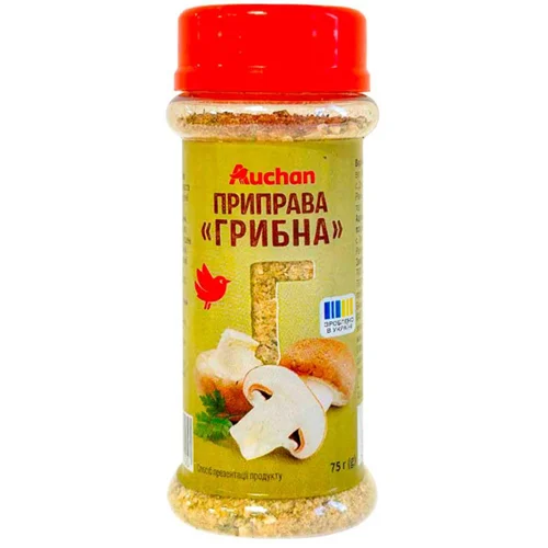 Приправа Auchan грибна 75г