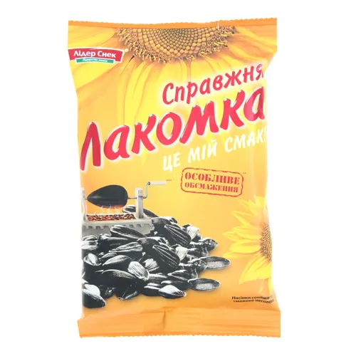 Насіння соняшника смажене несолоне Справжня Лакомка м/у 120г