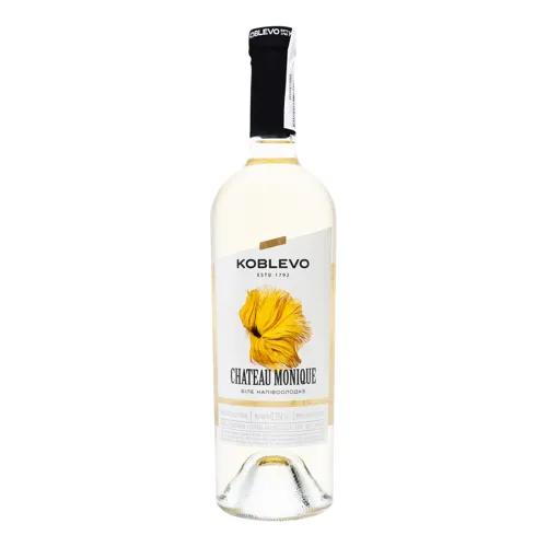 Вино 9-12% 0.75л біле напівсолодке Chateau Monique Koblevo пл