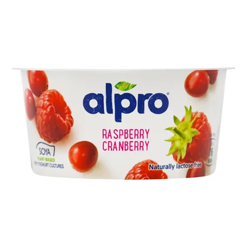 Продукт соєвий ферментований з малиною та журавлиною Alpro ст 150г