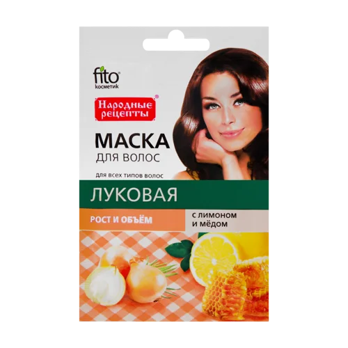 Маска Для Волосся Лимон та Мед Народні Рецепти 30мл, натуральна