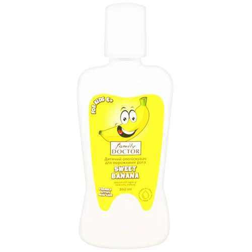 Дитячий ополіскувач для порожнини рота Family Doctor Sweet Banana 360мл