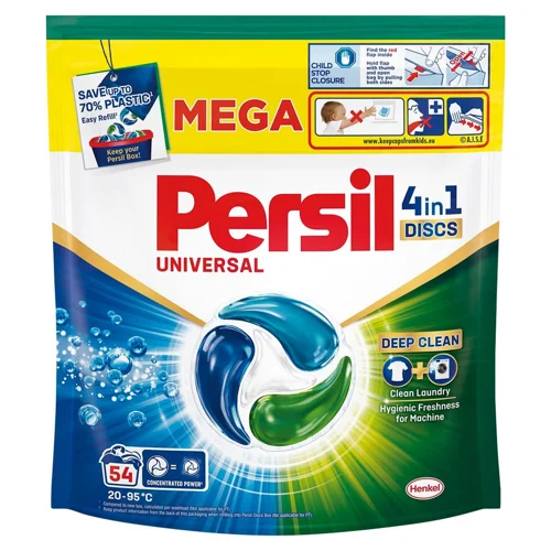 Капсули для прання Persil Discs Universal Deep Clean 4в1 54шт