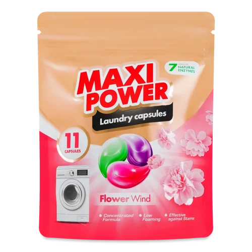 Капсули Для Прання Квітковий Вітер Maxi Power 11х12г, Вищого Ґатунку