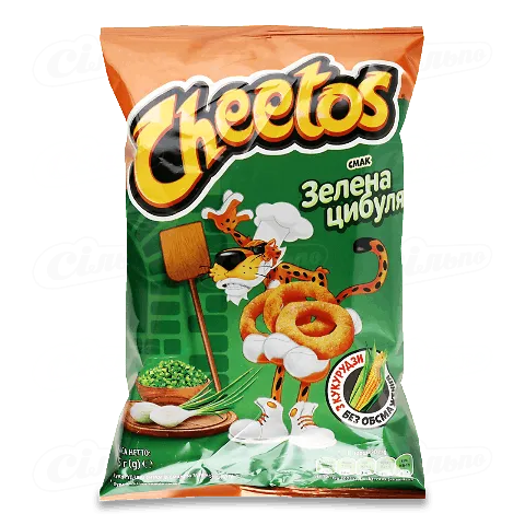 Палички кукурудзяні Cheetos зі смаком зеленої цибулі 55г