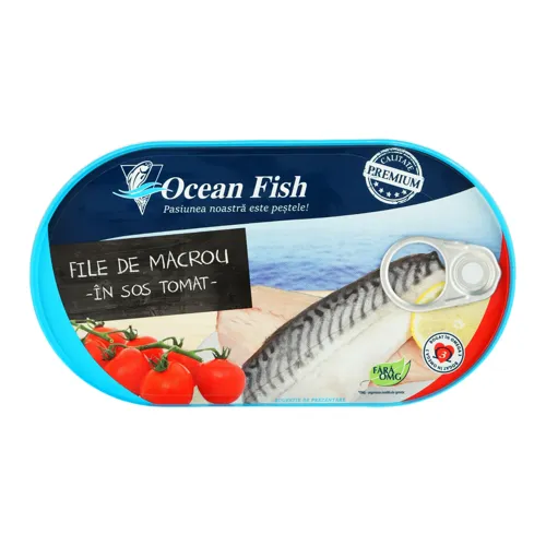Скумбрія Ocean Fish філе в томатному соусі В*